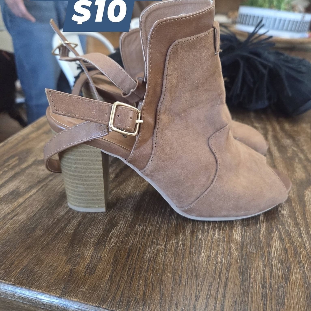 Brown Suede Women's Ankle Boots